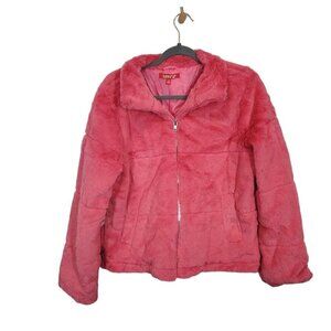 Love83‎ Faux Fur Jacket in Pink - Size XL
